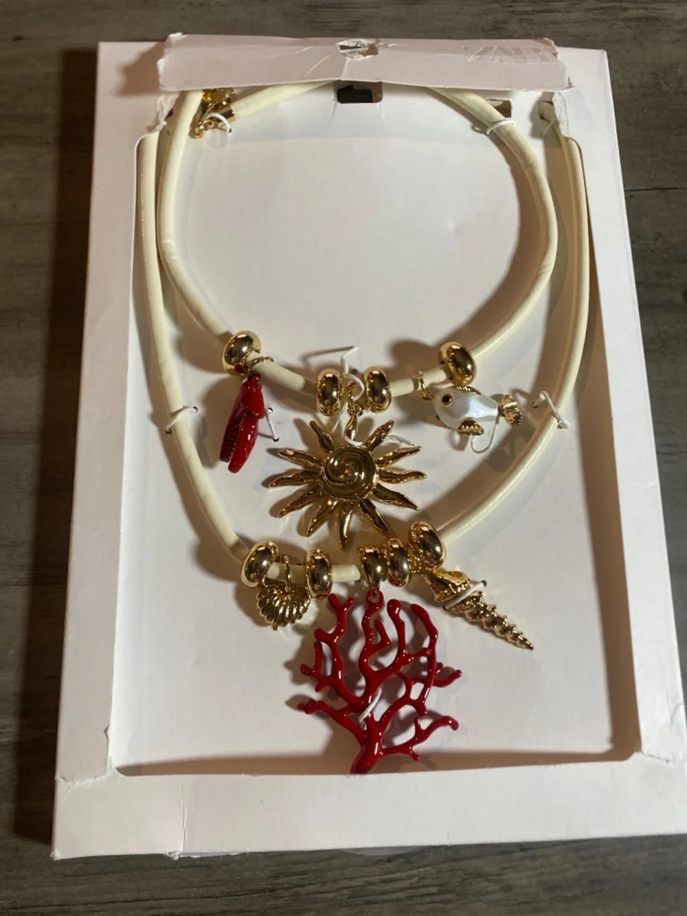 NWT Zara 2 Pack of Sea Charm Necklaces